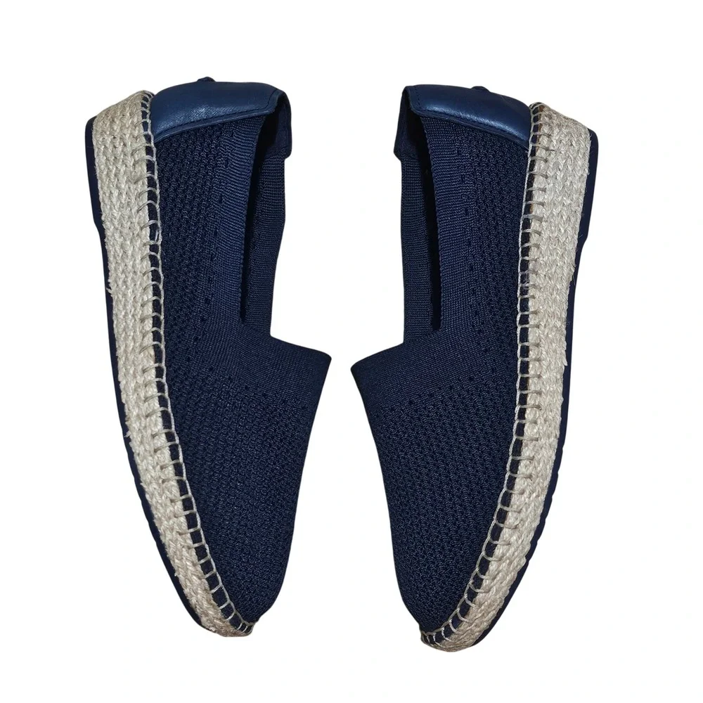 Cole Haan - Cloudfeel Stitchlite - Espadrille Knit Loafer shoe Navy Blue Size 8B